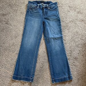 Womens buckle black trouser jeans